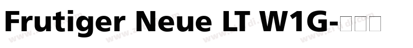 Frutiger Neue LT W1G字体转换